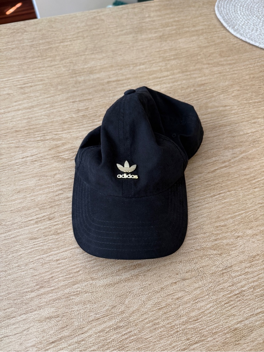 adidas Black Trefoil Relaxed Baseball Cap